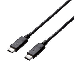 USB2.0認証ケーブル C-C 5A出力 1.5m エレコム U2C-CC5P15NBK