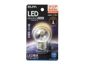 LED電球G40形 E26クリア電球色 朝日電器 LDG1CL-G-G256