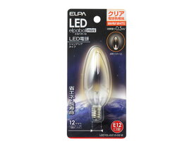 LEDシャンデリア球 E12クリア電球 朝日電器 LDC1CLGE12G316