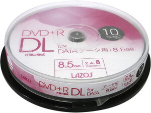 DVD+R DL f[^p 10 Lazos L-DDL10P