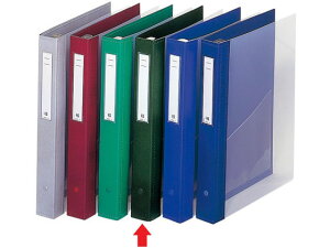 カルテブック クリヤー A4タテ 4穴 背幅38mm グリーン リヒトラブ HB447-3