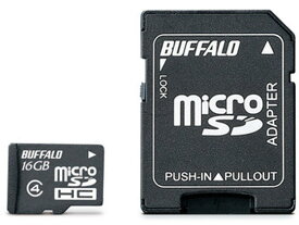 防水仕様 microSDHCカード 16GB バッファロー RMSD-BS16GAB