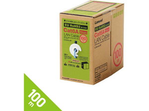 LAN�P�[�u�� CAT6A �����b�N�X 100m �G���R�� LD-GPAL/BU100RS