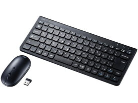 マウス付きワイヤレスキーボード 充電式 テンキーなし サンワサプライ SKB-WL32SETBK