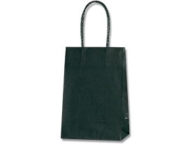 紙袋 スムースバッグ 16-2 黒無地 25枚 シモジマ 003137801