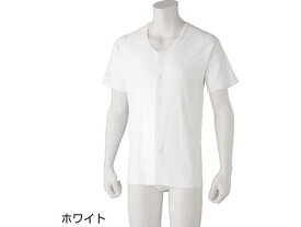 半袖ホックシャツ(2枚組)(紳士) ホワイト L ケアファッション 08986502