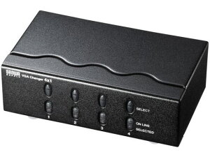 ディスプレイ切替器 ミニD-sub HD15pin用・4回路 サンワサプライ SW-EV4N2