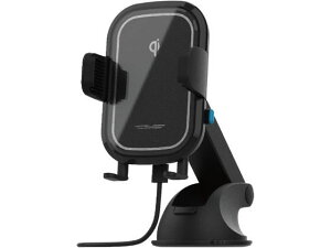 QI自動開閉ホルダー 手帳対応 15W 吸盤取付 カシムラ KW23