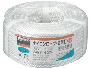 ナイロンロープ 金剛打 線径6mm×長さ20m トラスコ中山 5112770
