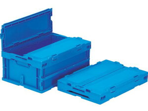 フタ一体型折畳コンテナー 558890 サンクレットオリコンP30B-SLブルー 三甲 7958838