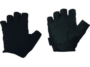 おたふく/フーバー シンセティックレザーグローブ 5フィンガーレスモデル黒 L おたふく手袋 FB-61