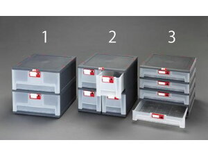 収納ボックス 引出し式 450×460×420mm 1列4段 エスコ EA506MP-3