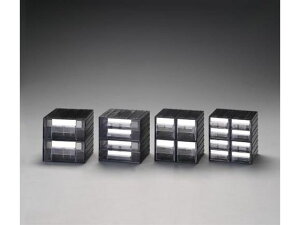 連結収納 引出し式 225×225×225mm 2列4段 エスコ EA957CA-4