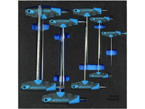 T型六角棒レンチセット 1500CT2‐DT2142 ゲドレー 8558936