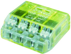 クイックロック 差込形電線コネクタ 極数4 黄透明 50個入 ニチフ 1379762