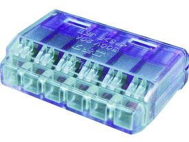 クイックロック 差込形電線コネクタ 極数6 紫透明 20個入 ニチフ 1379763