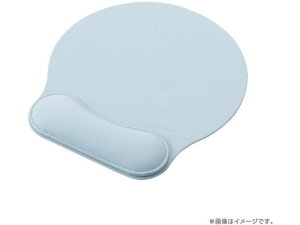 リストレスト付 PUレザー マウスパッド ライトブルー ナカバヤシ MUP-935LB