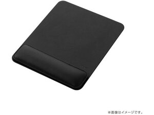 リストレスト付き PUレザー マウスパッド ブラック ナカバヤシ MUP-936BK