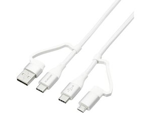 4in1 USB�P�[�u�� 1m �z���C�g �G���R�� MPA-AMBCC10WH