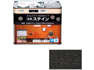 水性ステイン 2L ブラック アサヒペン