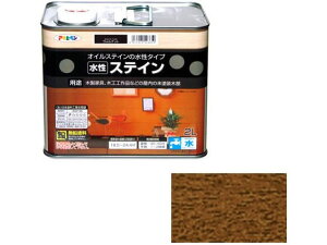 水性ステイン 2L ウォルナット アサヒペン