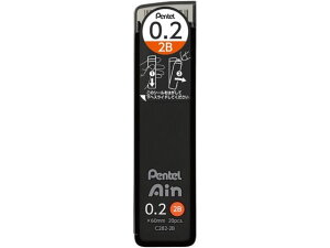 シャープペン替芯 Ain 0.2mm 2B ぺんてる C282-2B
