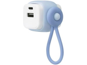 USB充電器/USB-A&C/ケーブルリング付ブルー ソニック UL-6943-B