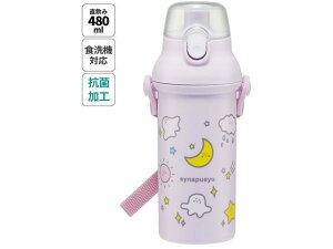 抗菌 直飲プラワンタッチボトル 480ml シナぷしゅ スケーター PSB5SANAG
