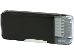 えんぴつチェック両面筆入 うかサポ ブラック ソニック FD-8445-D