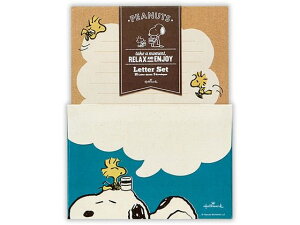 レターセット スヌーピー ブルーリラックス2 日本ホールマーク 819323