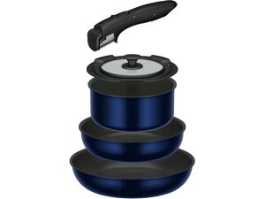 取っ手のとれるフライパン5点セット ガス火対応 サーモス KSE-5A DPBL