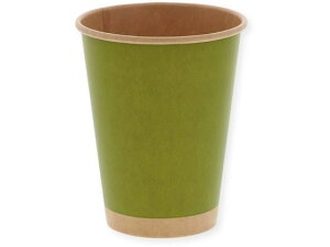 ペーパーカップ アイス・ホット兼用 12オンス 未晒抹茶 50個 ヘイコー 004535946