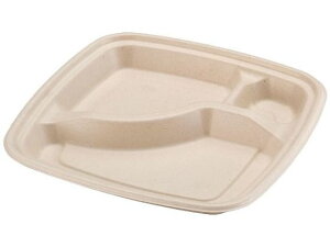 バガス容器 BB弁当 N23-23B ラミ 本体 50枚 パックスタイル 00653868