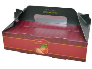 手提箱 イチゴ2P リッチレッド 小 100枚 パックスタイル 00592643