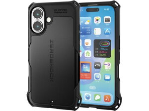 iPhone16�P�[�X �Ռ��z�� �u���b�N �G���R�� PM-A24AZEROBK