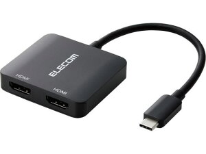 TypeC-HDMIϊ HDMI|[g×2 ubN GR AD-CHDMI2BK2