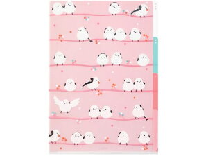 3ポケットクリアホルダー A4 シマエナガ デザインフィル 35482006