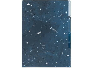 3ポケットクリアホルダー A4 星空 デザインフィル 35488006