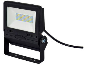 NICHIDO/LED投光器 常設用フラットライト20W 黒 LJS-FH20D-BK 3329508
