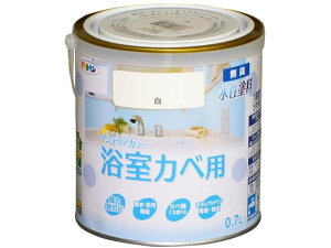 New水性インテリア浴室カベ 0.7L 白 アサヒペン