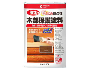 油性木部保護塗料 チーク 3.2L カンペハピオ