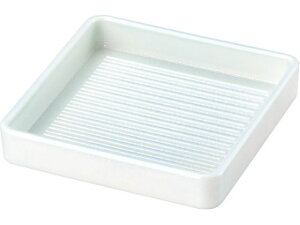 角肉皿 24cm 角 白塗 若泉漆器 6818020