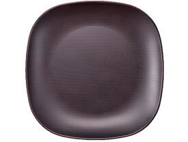 メラミン食器 ウォールナ スクエアプレート 25cm WD-11-DBR 台和 2337620