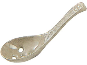 銀峯みしま 穴あきレンゲのみ 大 01-2032 銀峯陶器 8453400