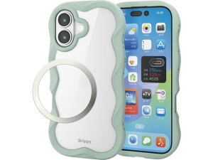 iPhone17 �P�[�X �E�F�[�u �O���[�� �G���R�� PM-A25AFCWAVEGN