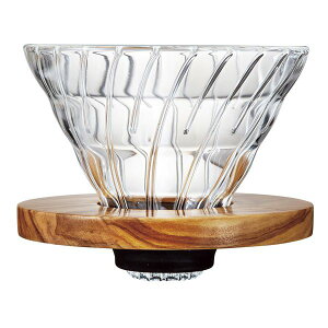 HARIO V60 �ϔM�K���X���߃h���b�p�[ �I���[�u�E�b�h 02 VDGR-02-OV 1-4�t�p