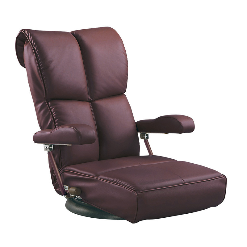 【限定販売】 スーパーソフトレザー座椅子響YS-C1367HR_WIN 新品 カラー：WINE RED