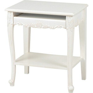 ヴィオレッタシリーズ パソコンテーブル(アンティークホワイト) RT-1772AW【RT-1772AW】