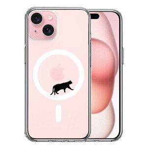 iPhone 15 MagSafe対応 側面ソフト 背面ハード ハイブリッド ケース キャットホイール ルームランナー 1 単品