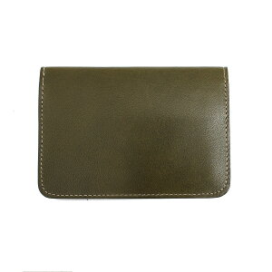 トランスナンバー TRANSNUMBER 栃木レザー 名刺入れ マチあり TR-WD0004-DGR ディープグリーン